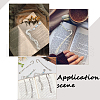 SUNNYCLUE 10Pcs 5 Styles Tibetan Style Alloy Bookmark Findings with Holes FIND-SC0008-98-5