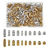 HOBBIESAY 200Pcs 20 Styles Tibetan Style Alloy Tube & Column Beads FIND-HY0003-53-1