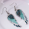 Rhinestone Wings Dangle Earrings WI-PW0001-056D-2