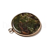 Natural Kambaba Jasper Pendants G-A213-01G-10-3