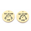 Mother's Day 201 Stainless Steel Pendants STAS-T064-37G-29-2