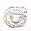 Synthetic White Howlite Chip Bead Strands X-G-M205-53-2