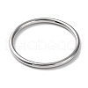 Non-Tarnish 304 Stainless Steel Simple Plain Band Finger Ring for Women Men RJEW-F152-01H-P-2