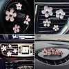 Daisy Flowers Alloy Enamel Car Air Vent Decorations AJEW-WH0114-10B-2