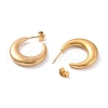 PVD Vacuum Plating 304 Stainless Steel Crescent Moon Stud Earrings for Women EJEW-F280-05D-G-2