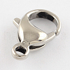Tarnish Resistant Polished 304 Stainless Steel Lobster Claw Clasps X-STAS-R072-07A-1