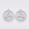 Tarnish Resistant 201 Stainless Steel Pendants STAS-T044-95P-1