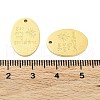 Ion Plating(IP) 316L Surgical Stainless Steel Pendants STAS-D029-22G-3