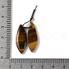 2Pcs Natural Tiger Eye Pendants G-A228-03A-3