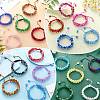 Sparkling Round Glass Braided Bead Bracelet BJEW-SW00082-20-5