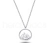 Rhodium Plated 925 Sterling Silver Pendant Necklaces NJEW-BB48083-E-1
