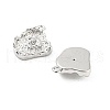 Brass Micro Pave Cubic Zirconia Pendants KK-E090-15P-2