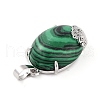 Synthetic Malachite Pendants G-C235-03B-RS-4