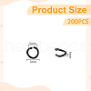 Unicraftale 200Pcs 304 Stainless Steel Open Jump Rings STAS-UN0058-44C-4