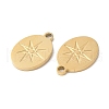Ion Plating(IP) 316L Surgical Stainless Steel Charms STAS-H213-90G-2