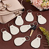 GOMAKERER 30 Sets PU Leather Keychain Fob Kit FIND-GO0001-87-4