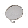 304 Stainless Steel Cuff Ring Components STAS-D372-07P-09-1