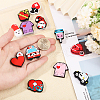 CHGCRAFT 12Pcs 12 Styles Medical Theme Food Grade Eco-Friendly Silicone Focal Beads SIL-CA0003-32-3