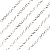Brass Coated Iron Flat Cable Chains CH-TAC0007-02S-12