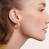 Brass Hoop Earrings FS-WGB426A-01-4