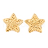Ion Plating(IP) 304 Stainless Steel Stud Earrings for Women EJEW-L272-028G-01-1