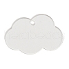 Transparent Acrylic Blank Pendants TACR-Z003-01F-1