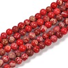 Dyed Natural Regalite/Imperial Jasper/Sea Sediment Jasper Beads Strands G-B124-C04-2