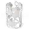304 Stainless Steel Cuff Bangles for Women BJEW-V006-01A-P-2