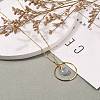 Teardrop Glass Beads Pendant Necklaces NJEW-JN03205-02-4