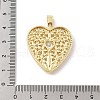 Brass Micro Pave Cubic Zirconia Pendants KK-U047-15G-3