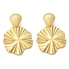 304 Stainless Steel Dangle Stud Earrings EJEW-S253-12G-2