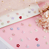 Polyester Satin with Plastic Pearl Flower DIY-WH0542-16-4
