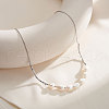Mother's Day Jewellery Potato Natural Freshwater Pearl Bib Necklaces NJEW-G153-01P-2
