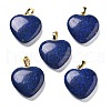 Dyed Blue Natural Sesame Jasper Pendants G-G956-B78-G-1
