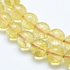 Natural Citrine Beads Strands X-G-E483-12-8mm-3