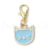 5Pcs Alloy Enamel Pendant Decoration HJEW-JM03411-4