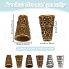 GOMAKERER 120Pcs 3 Colors Tibetan Style Alloy Bead Cone FIND-GO0003-34-2