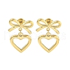 Ion Plating(IP) 304 Stainless Steel Stud Earrings for Women EJEW-A108-05G-1