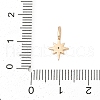 Brass Micro Pave Cubic Zirconia Pendants KK-Q096-04A-G-3