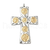 304 Stainless Steel Pendants STAS-R164-02GP-1