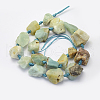 Natural Flower Amazonite Beads Strands G-G697-E05-2