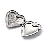 304 Stainless Steel Locket Pendants STAS-S171-13P-05-2