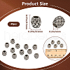 SOFPLATE 40Pcs Alloy European Beads PALLOY-SP0001-04-2