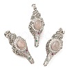 Natural Rose Quartz Pendants G-F776-01P-07-1