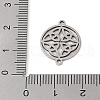 Non-Tarnish 201 Stainless Steel Connector Charms STAS-S126-02P-3