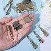 CHGCRAFT DIY Alloy Bolo Tie Making Finding Kit FIND-CA0009-03AB-3