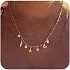 Summer Beach Brass & Plastic Imitation Pearl Pendant Necklaces for Women FS-WG04E65-01-1