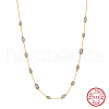 925 Sterling Silver Pendant Necklaces NJEW-L116-02G-1