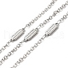 Tarnish Resistant 304 Stainless Steel Rectangle Link Chains STAS-B041-10P-1