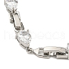 Brass Micro Pave Cubic Zirconia Necklaces NJEW-H027-01P-01-3